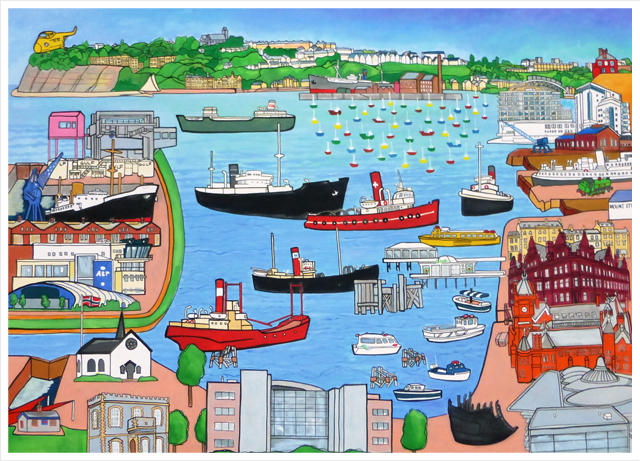 Painting of Pontypridd